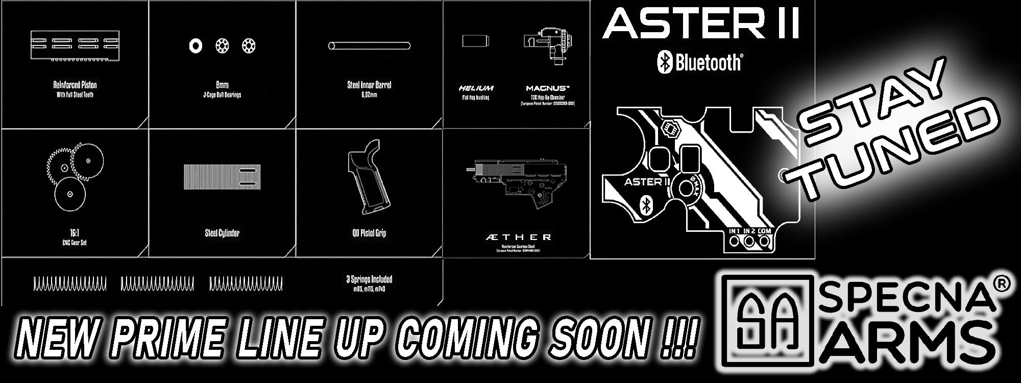 Nueva línea de Specna Arms próximamente con ASTER II Bluetooth.