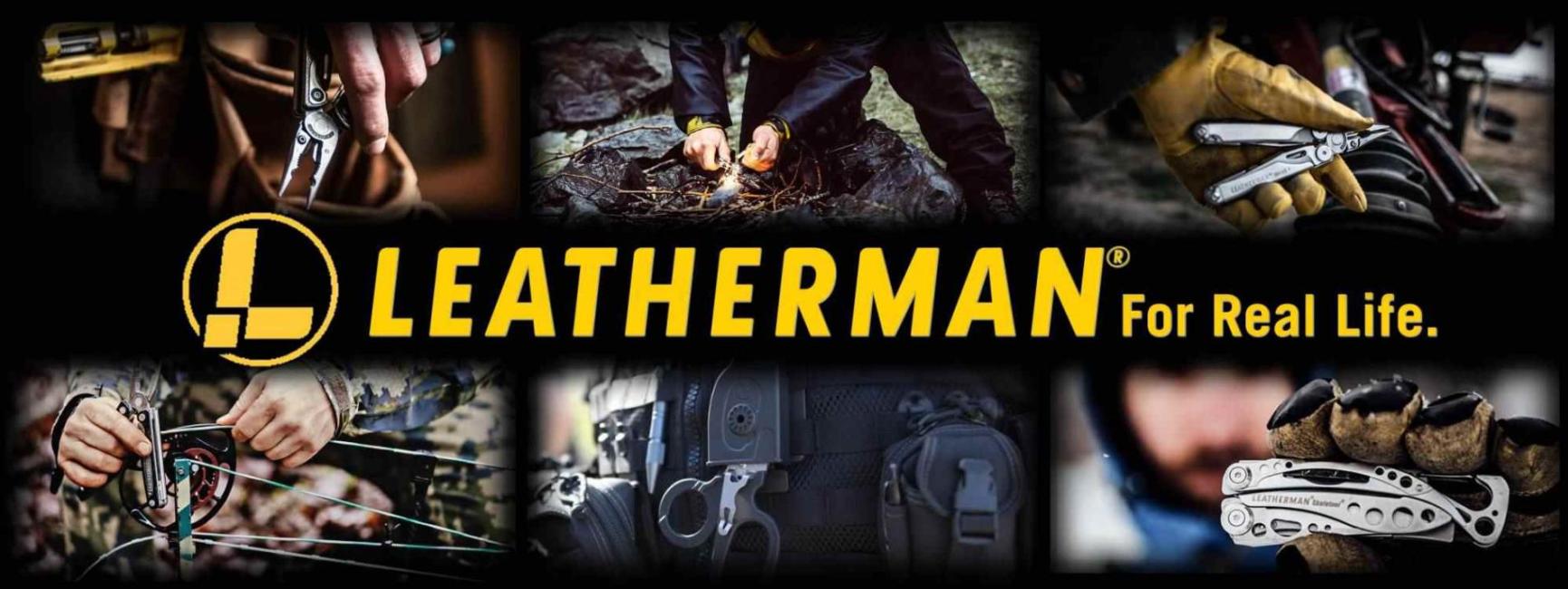 Immagine promozionale di Leatherman, strumenti multifunzione per la vita reale.