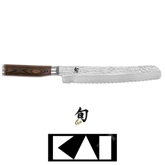 Kai 6723B Wasabi BLACK Bread Knife 23 cm
