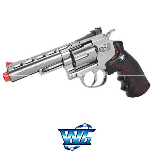 WG 6 Revolver CO2 Non-Blowback w/ Nylon Rotary Drum & Barrel