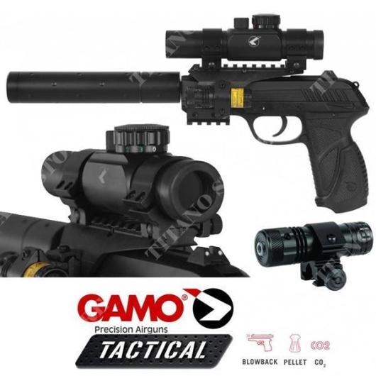 Gamo PT-85 Blowback Tactical CO2 Air Pistol - 4.5mm - Gamo