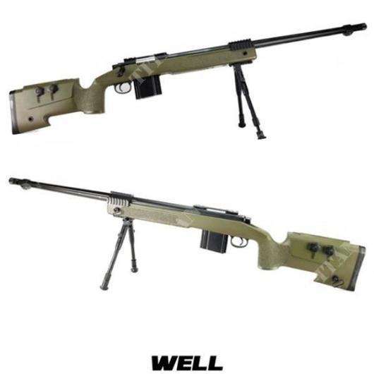 Airsoft sniper rifle Well MB03BB ASG with bipod, cal. 6 mm BB 