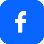 Logo di Facebook su sfondo blu.